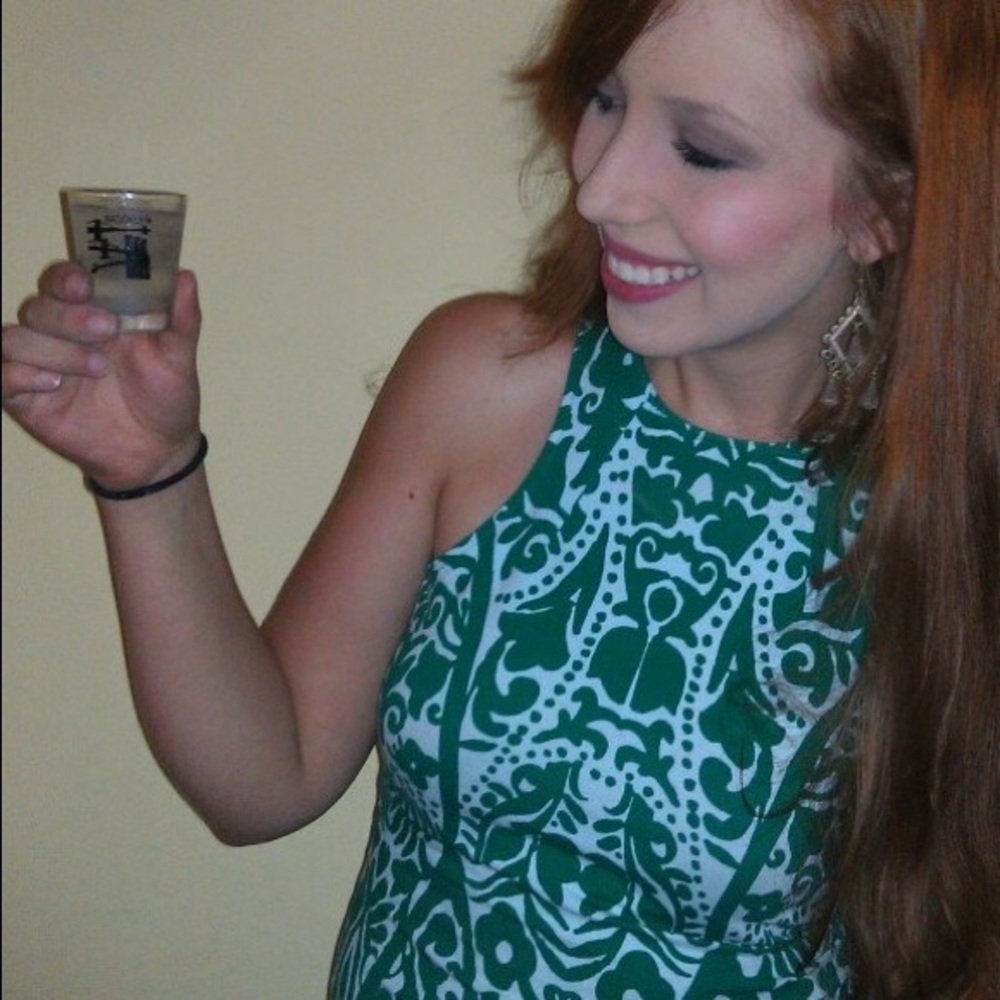 Cute Green and white bodycon dress