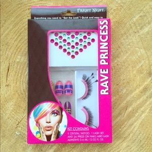 Rave princess nails, eyes and glitter sticker set Rave princess nails, eyes and glitter sticker set