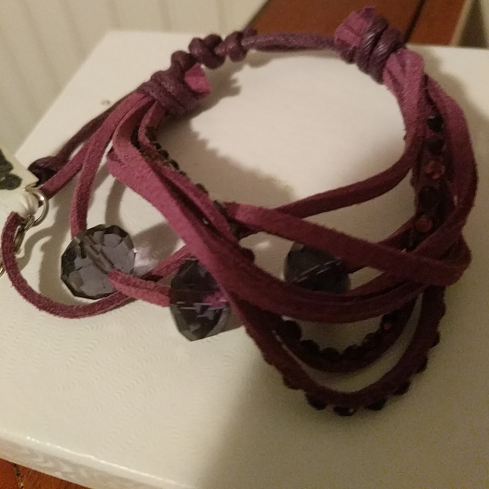 ❤️Adjustable purple bracelet