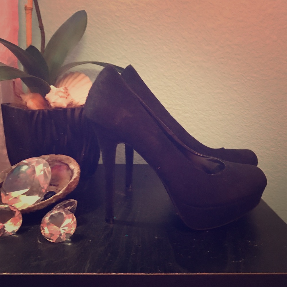 Black high heels
