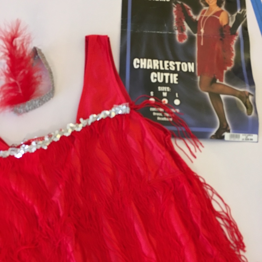 🖤💃🏻Red Flapper Costume - Picture 2 of 2