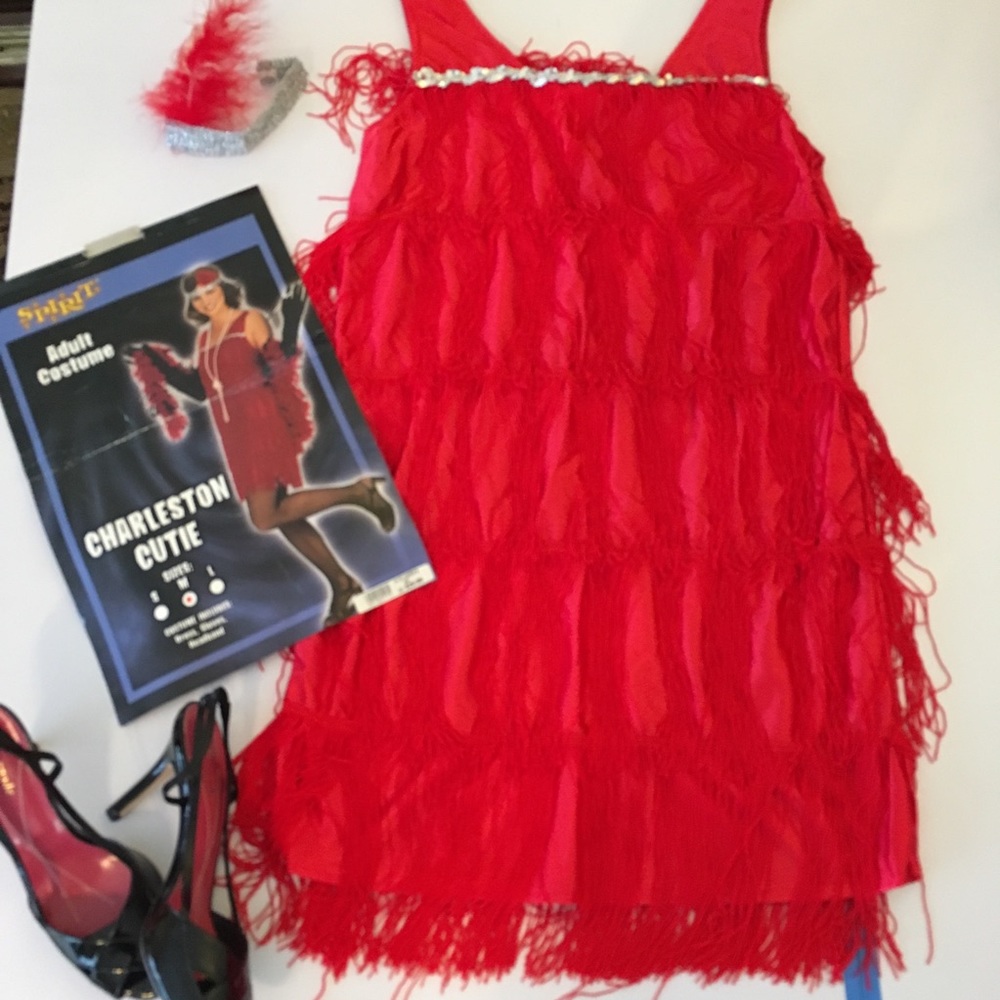🖤💃🏻Red Flapper Costume