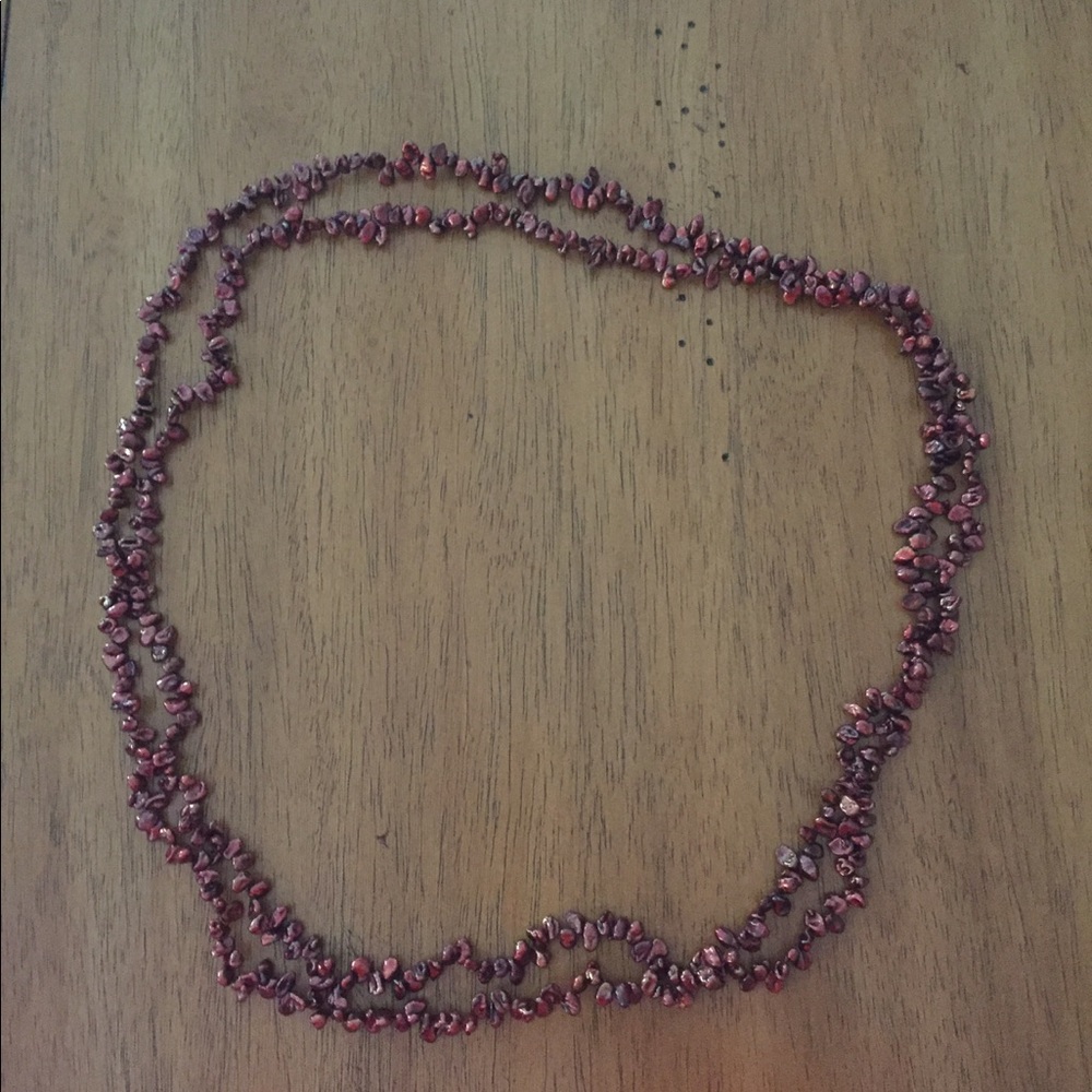 Purple Beaded Necklace