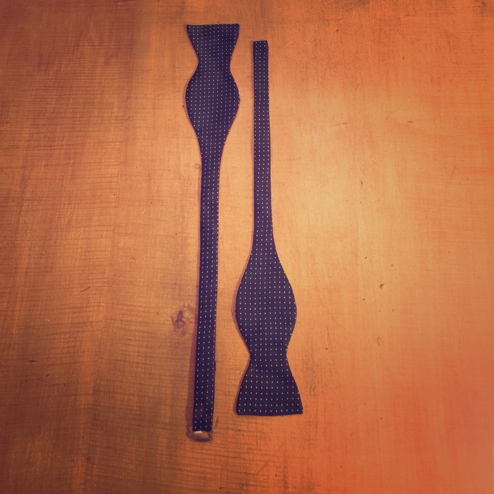 Geoff Nicholson Italian bow tie