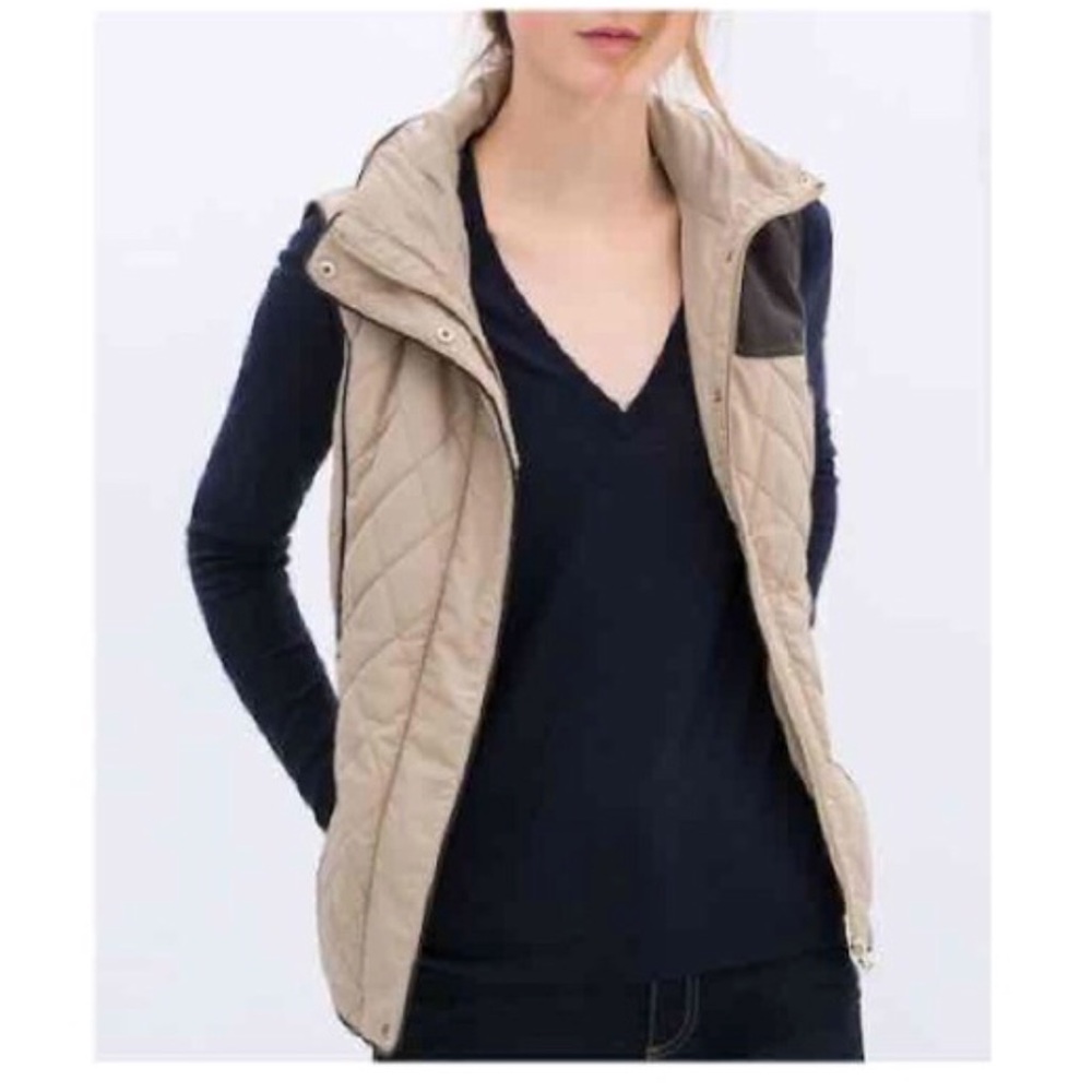 Zara Basic Quilted Vest