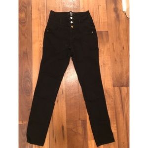 Refuge High Wasted Black Skinny Jeans Size 4