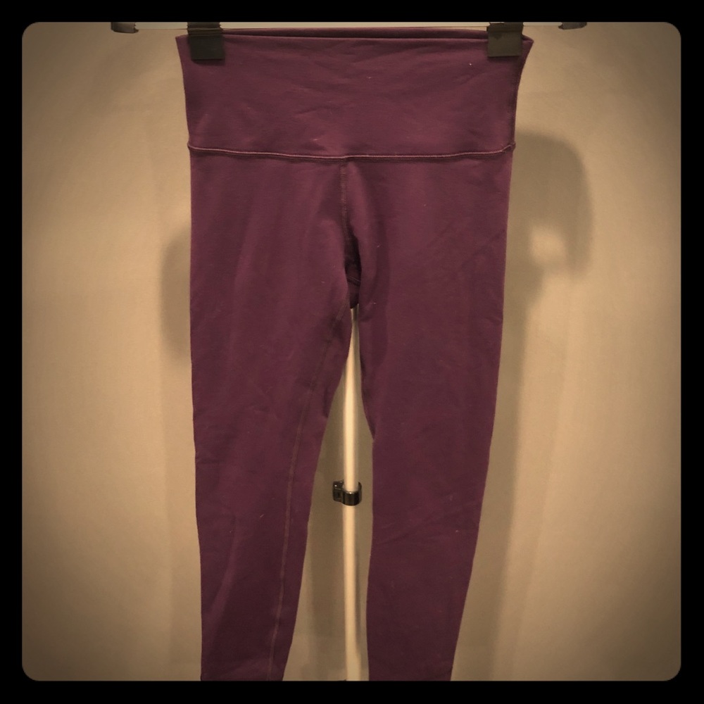 Lulu Lemon High-rise wonder under 7/8 plum pants
