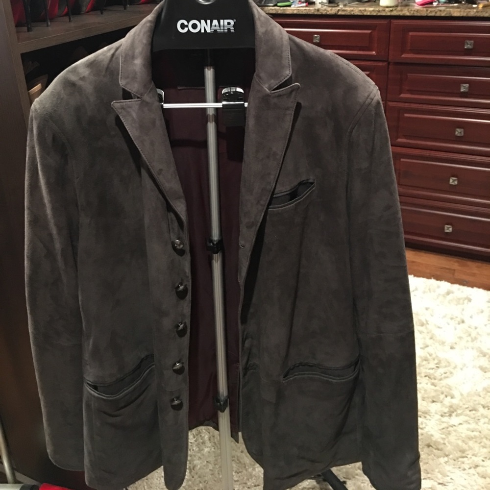 John Varvatos LUXE suede sport coat
