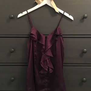 Purple, Professional, Top, Ruffled