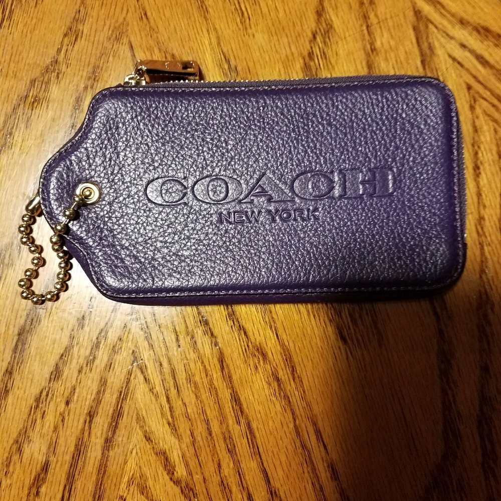 Coach hang tag wristlet