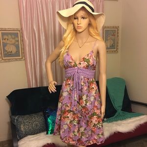 Max Studio - Spaghetti Strap Floral Sun Dress