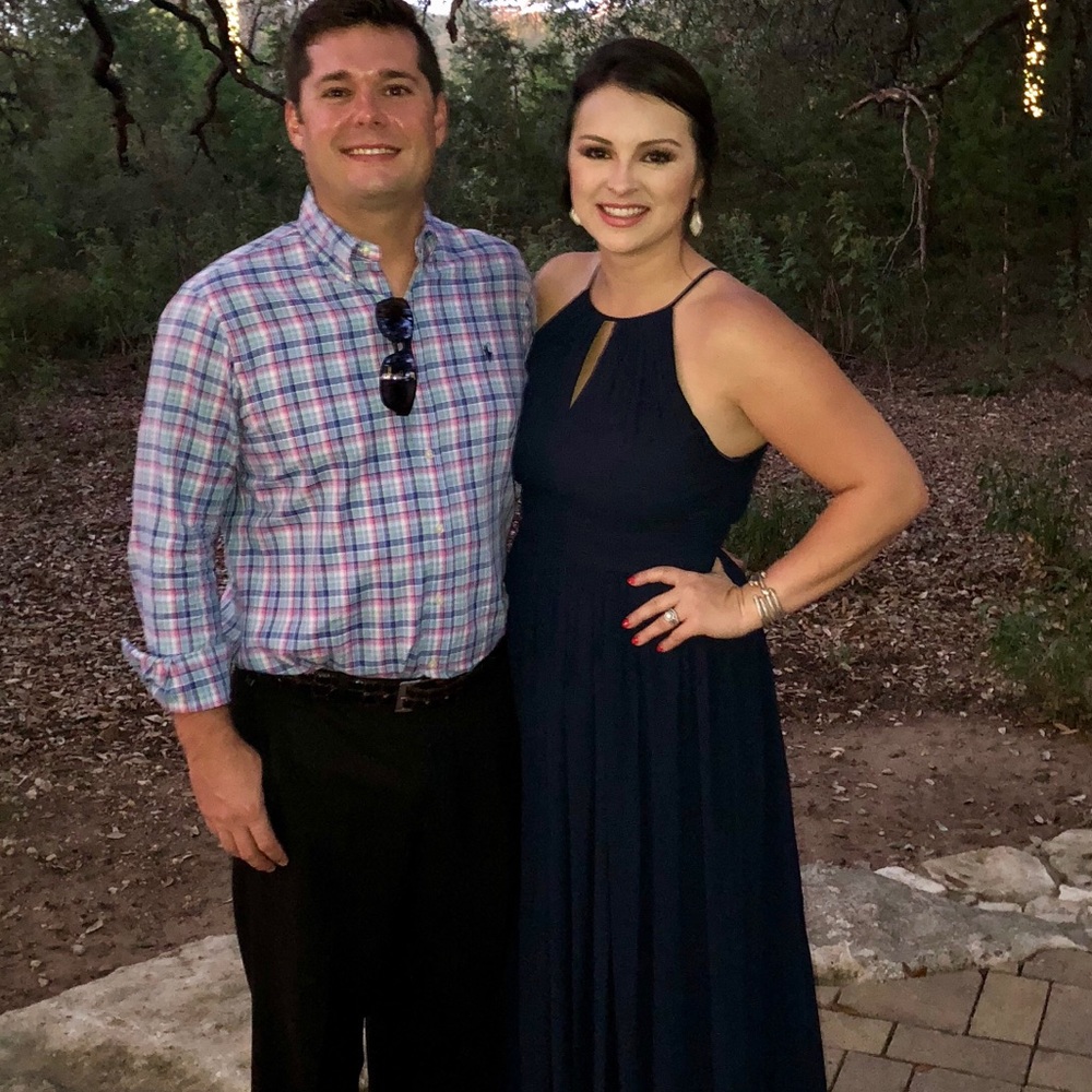 Levkoff Navy Bridesmaid Dress