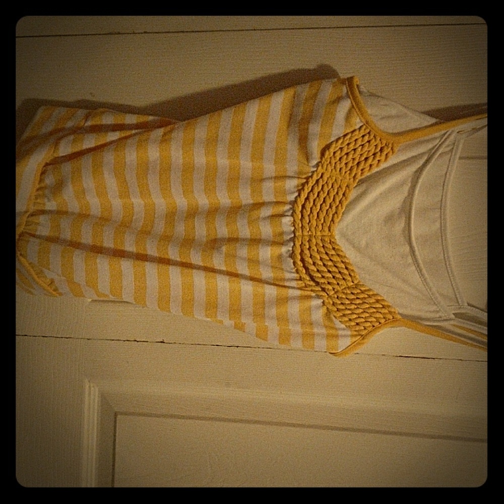 Yellow beachy tank top