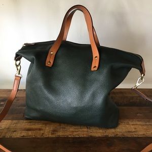 Gap leather satchel / cross body bag