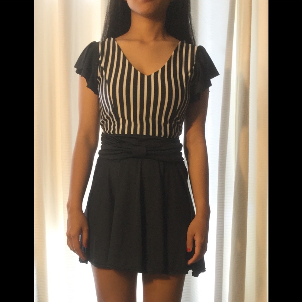 Semi-Formal Dress With Stripes