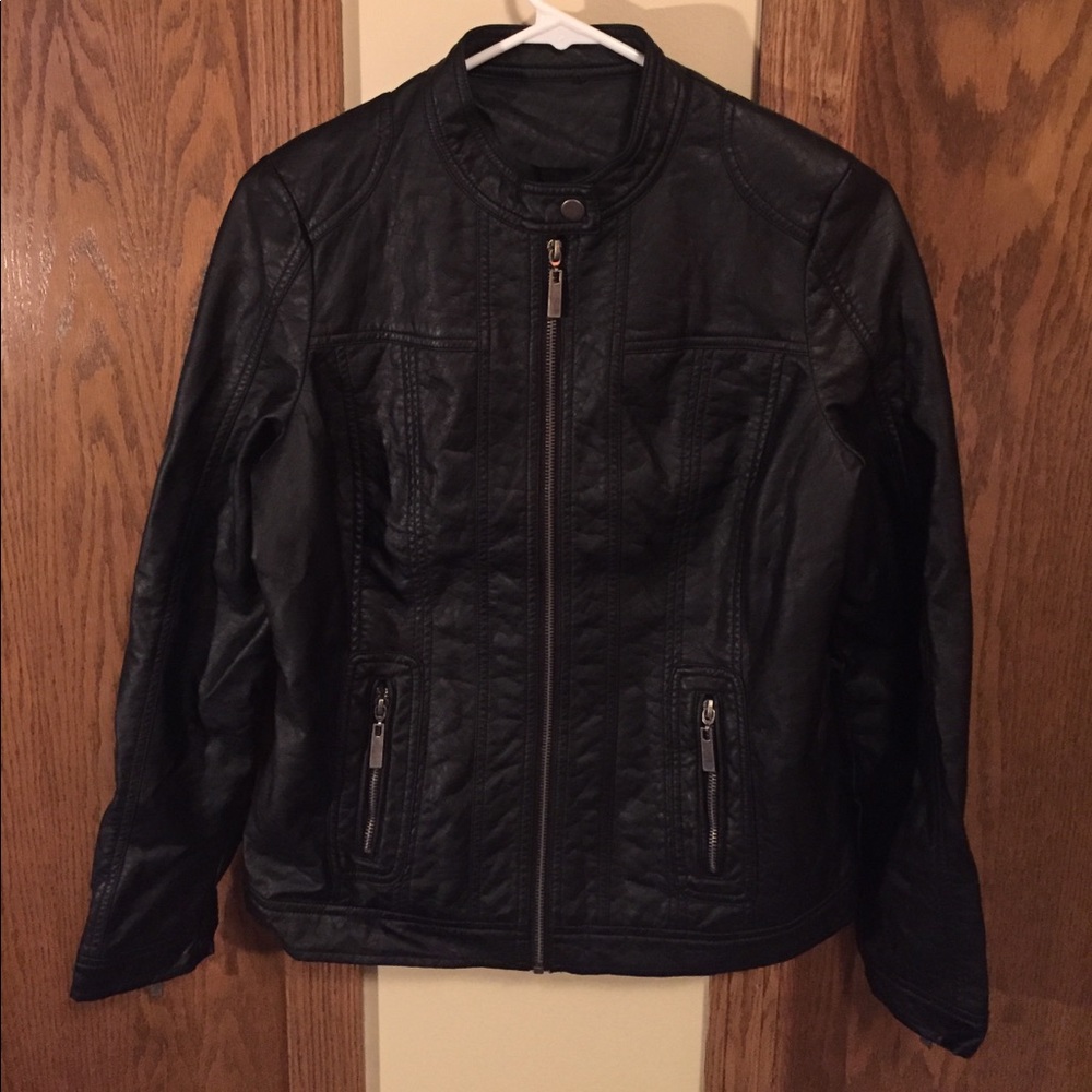 New Black Leather Jacket