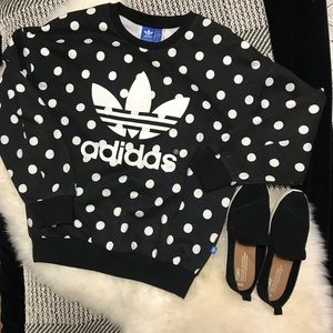 Adidas polka dot sweatshirt
