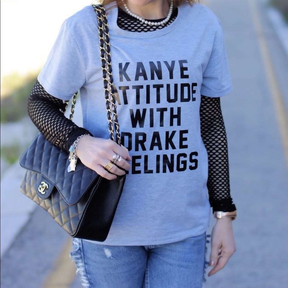 A54/55 - Gray Graphic Tee - Picture 2 of 3