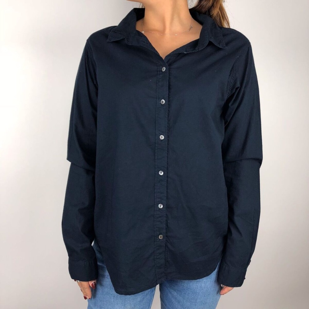 Velvet Women's Navy Button Down Shirt - Picture 4 of 5