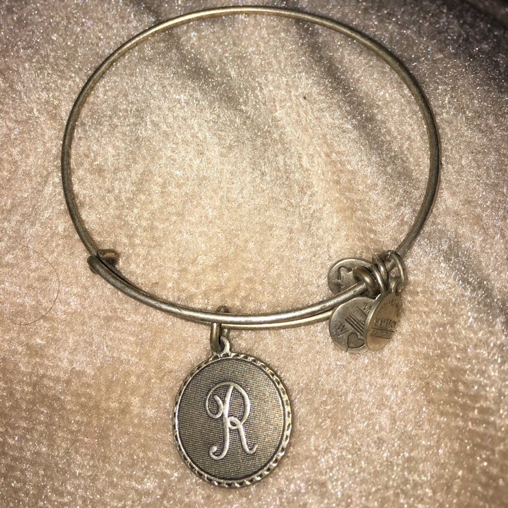 Alex and Ani "R" initial bracelet