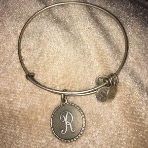 Alex and Ani "R" initial bracelet