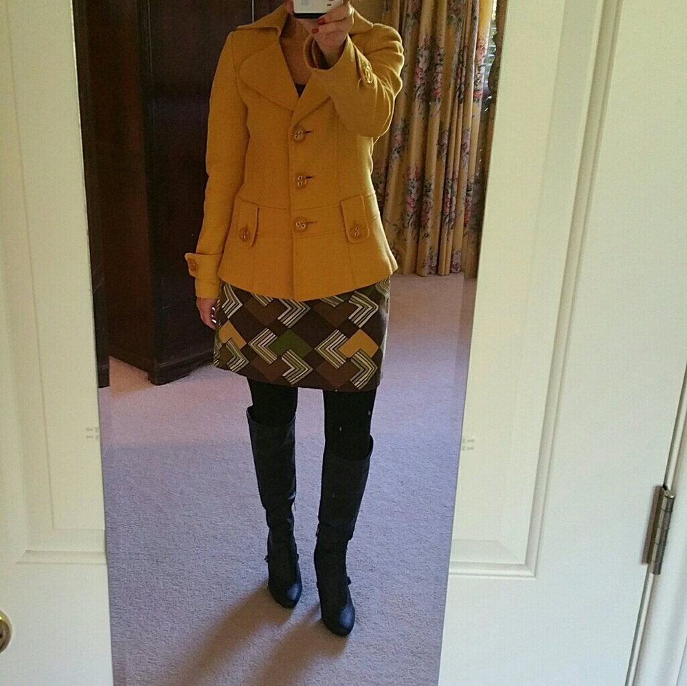 LOFT Retro-Looking Skirt w/Side Closure