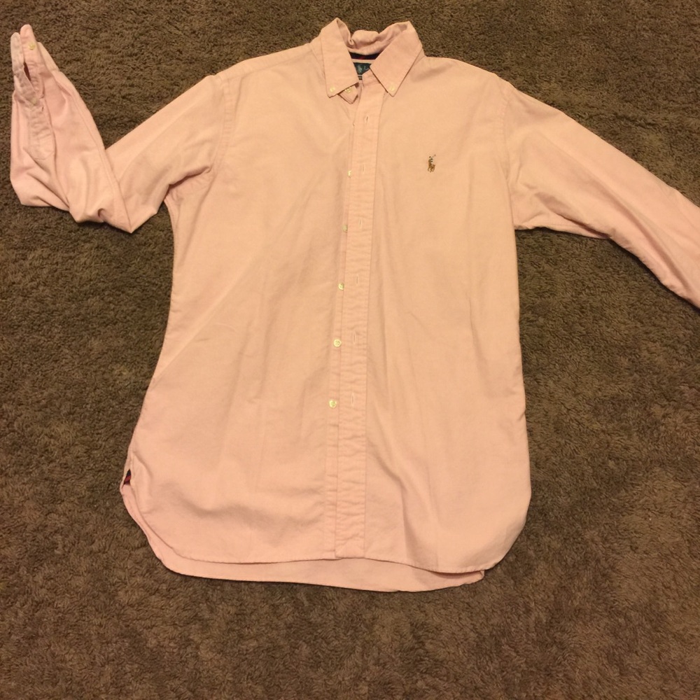 Men's Long Sleeve Polo Button Up