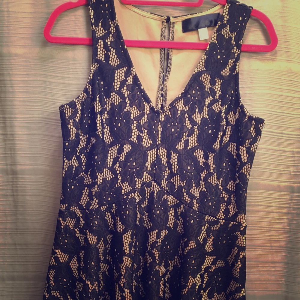 Navy lace dress