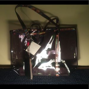 Clear jimmy choo tote bag!