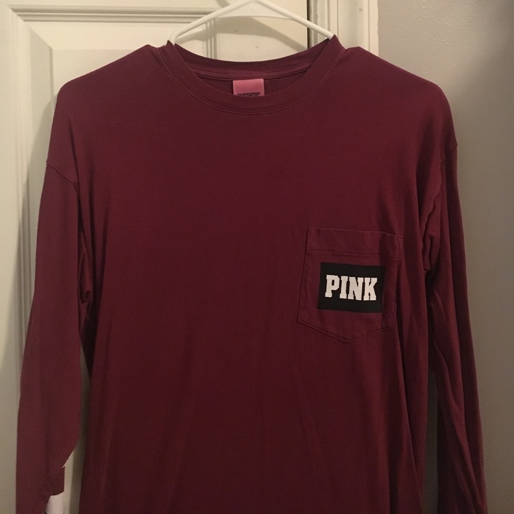 oversized PINK longsleeve tee