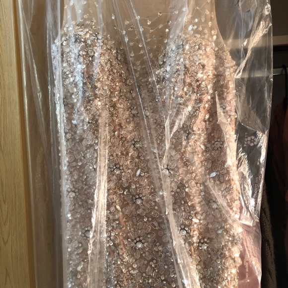 A prom dress that has been worn once