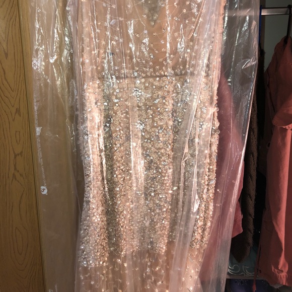 A prom dress that has been worn once