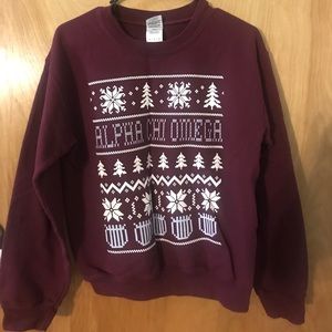 Alpha Chi Omega Christmas Crew Neck