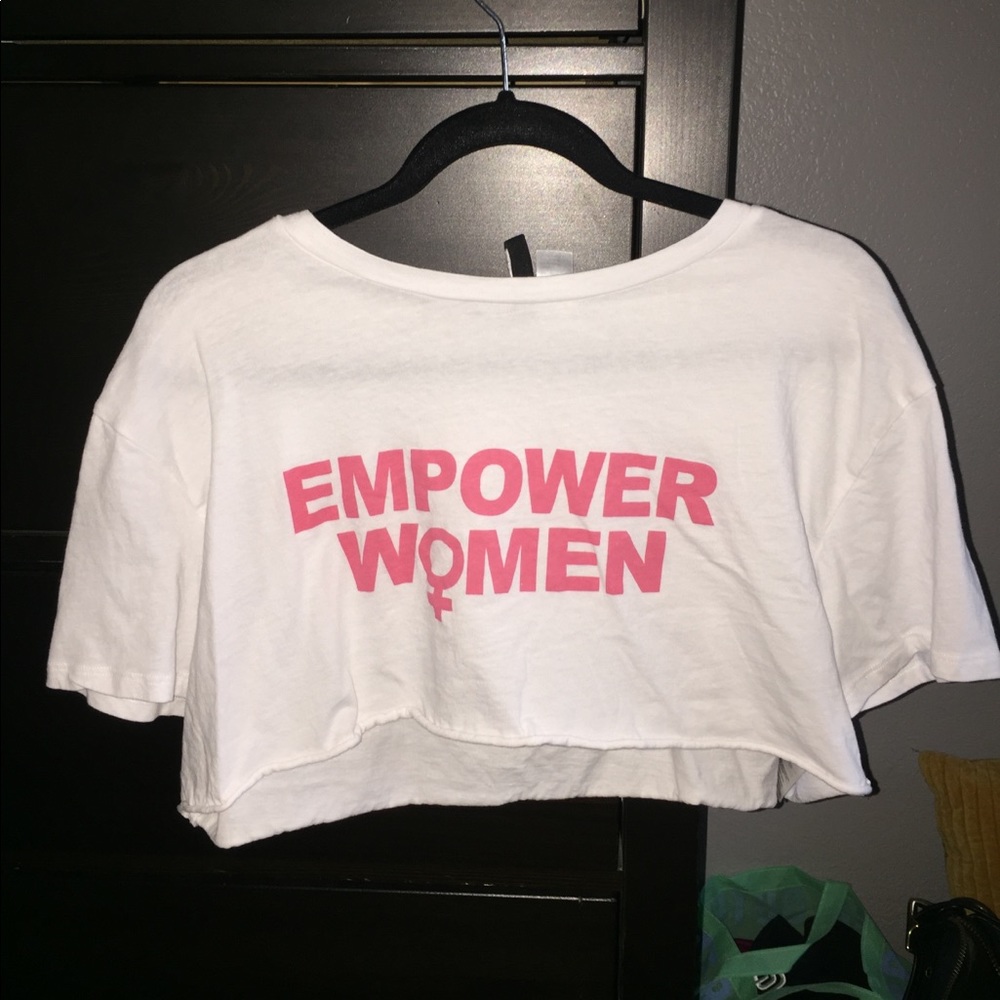 Empower women crop top