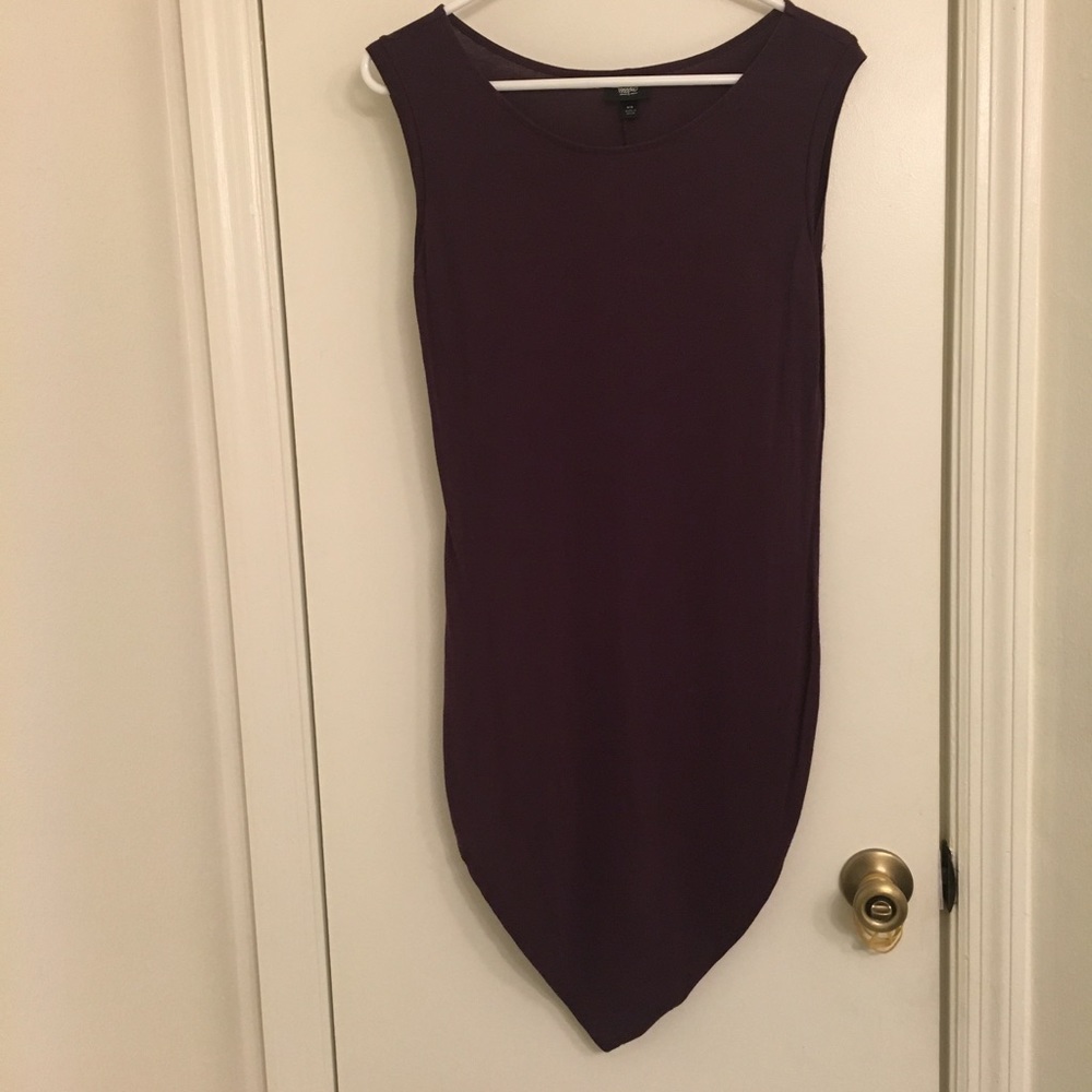Purple asymmetrical top