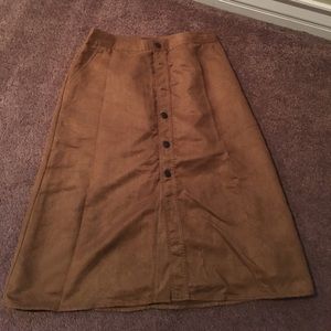 Faux Suede Skirt  Mossimo