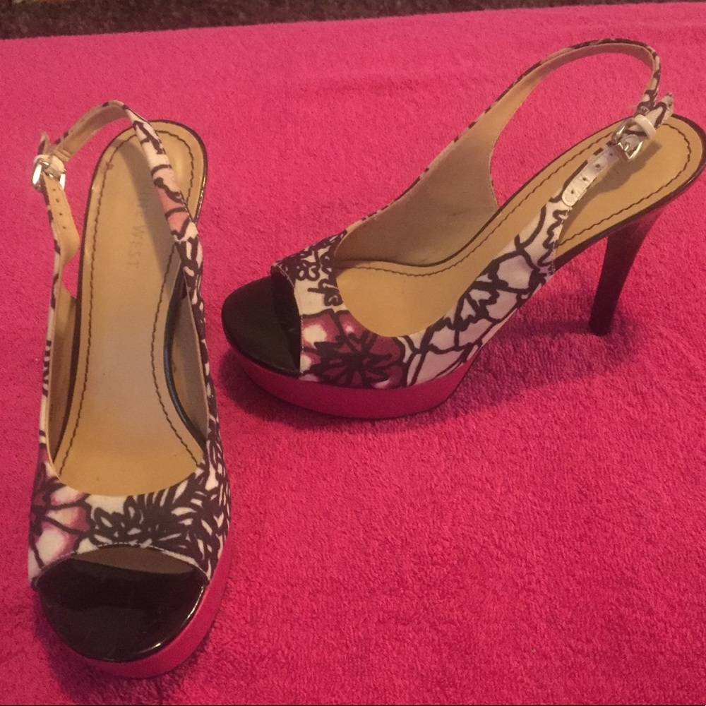 Nine West, size 6.5, 5” heel.  Worn 3 times.