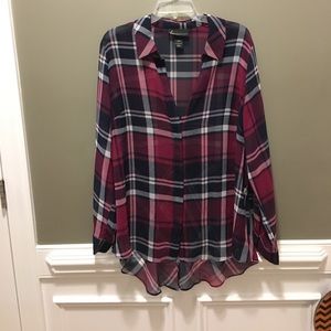 Lane Bryant Plaid Shirt