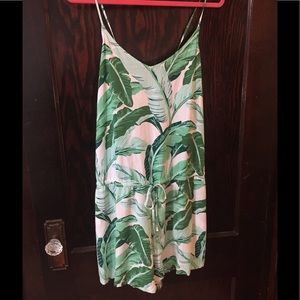 OLD NAVY PALM PRINT ROMPER
