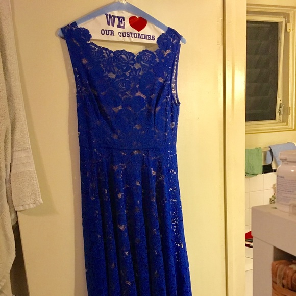 DISCONTINUED anthropologie cerulean sky dress - Picture 3 of 3