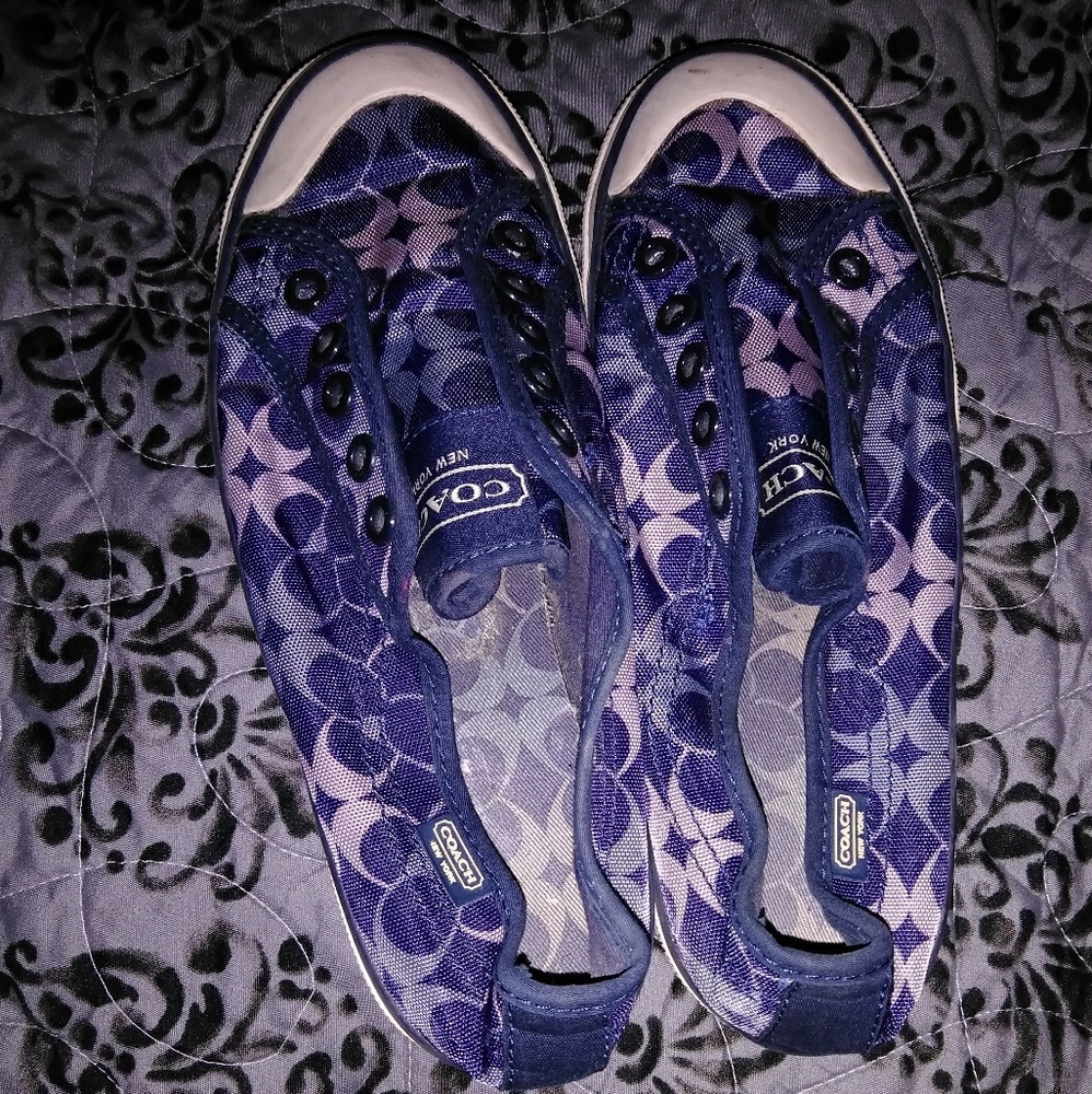 Authentic blue coach shoes