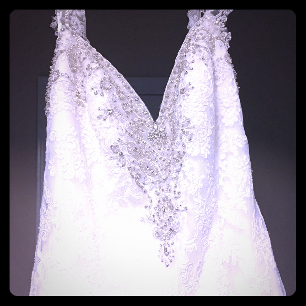 Allure Bridals Wedding gown with Swarovski straps