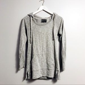 Andrew Marc New York gray pullover hoodie small