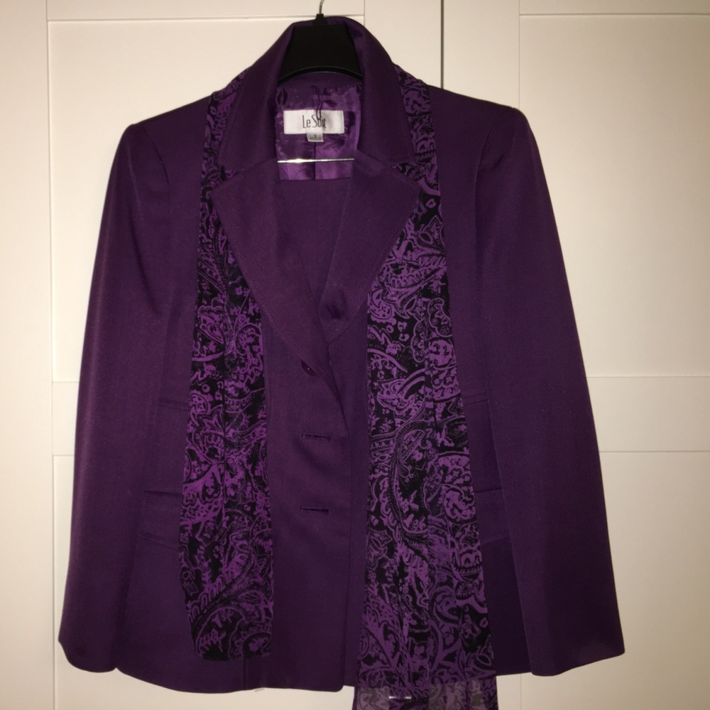 Le Suit Skirt Suit - Jewel Purple