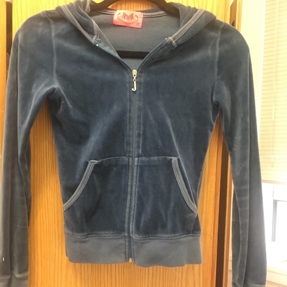 size p blue velour juicy jacket