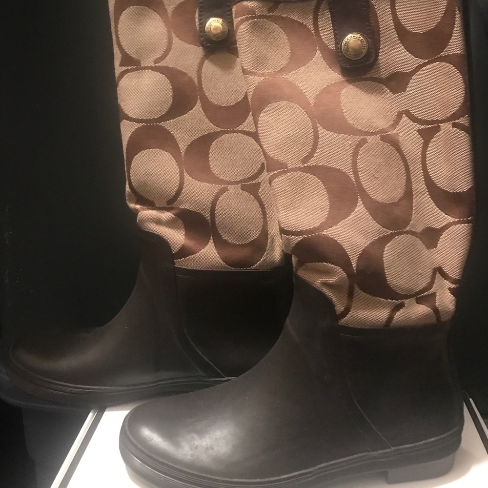 Coach rain boots