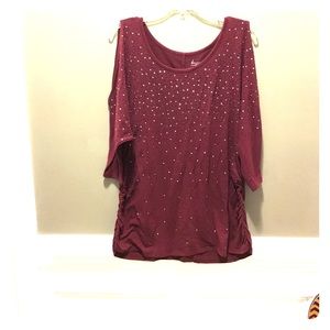 Lane Bryant Cold Shoulder Shirt