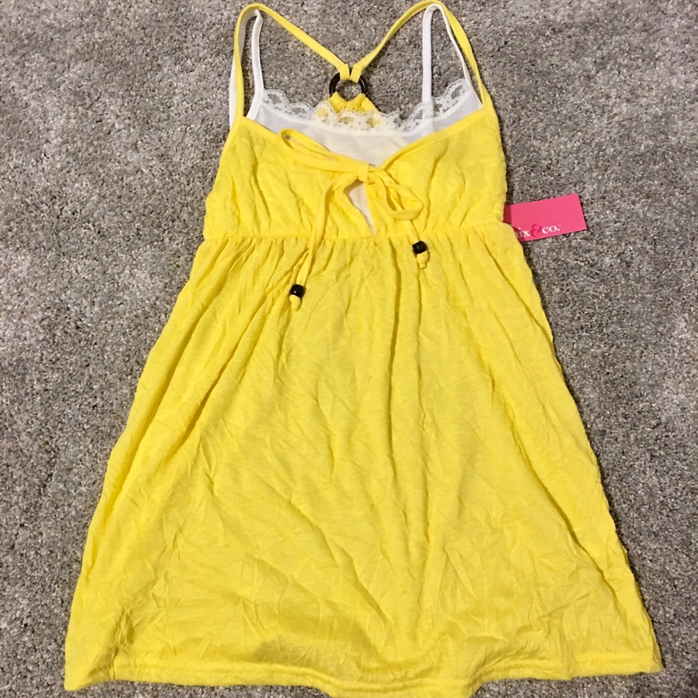 Mix & Co Crinkle Tank in Yellow
