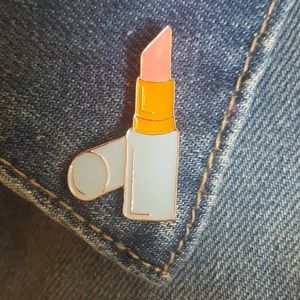 Pink Lipstick Enamel Pin