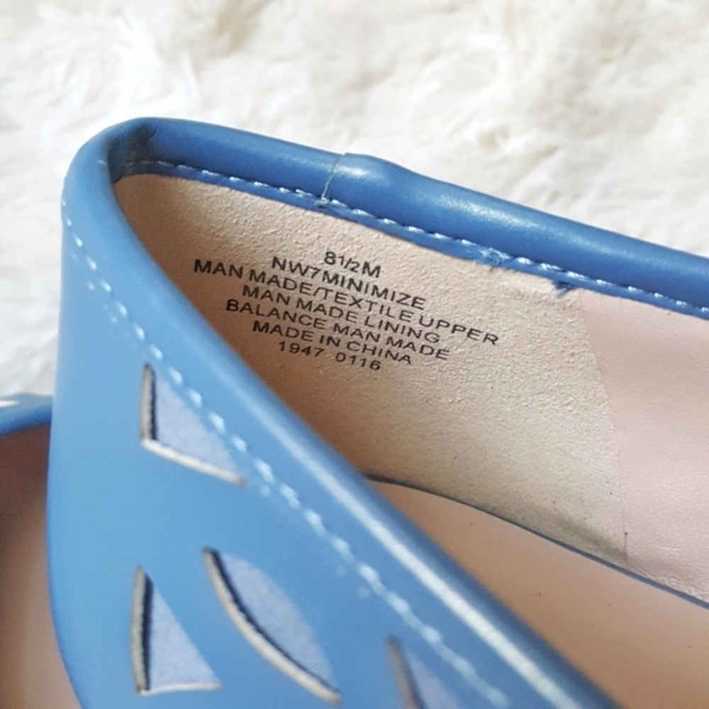 ❌SOLD❌ Nine West Minimize Laser Cut Blue - Picture 5 of 6